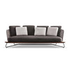 VIRASAT FURNITURE OUTDOOR ROPE SOFA SET 6-SEATER WITH OTTOMAN & CENTER TABLE (GREY) - GARDEN & BALCONY BRAIDED SET