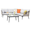 VIRASAT FURNITURE 5 SEATER L-SHAPE OUTDOOR HANDWOVEN ROPE SOFA SET (ALL-WEATHER)