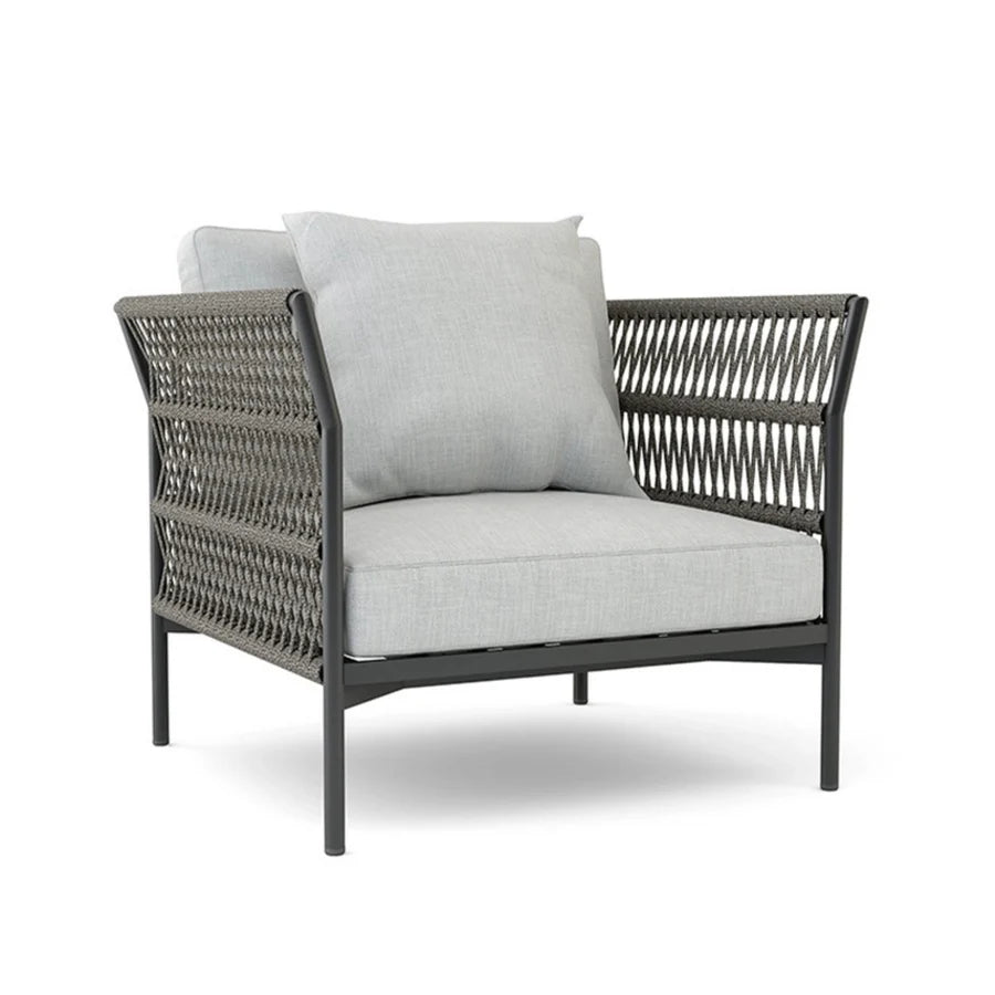 VIRASAT FURNITURE OUTDOOR ROPE SOFA SET 7-SEATER WITH GLASS TOP CENTER TABLE (GREY/BEIGE)