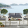 Virasat Outdoor Garden Balcony Sofa Set 2 Seater, 2 Single Seater and 1 Center Table Set (Cream)