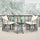 VIRASAT FURNITURE Outdoor Rope 3-Piece Patio Set (Grey & Cream)