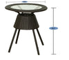 Virasat Outdoor Patio Seating Set 2 Chairs and 1 Table Set (Brown)-VIRASAT FURNITURE & FURNISHING