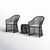 VIRASAT FURNITURE 3-Piece Outdoor Rattan Wicker Patio Set