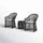 VIRASAT FURNITURE 3-Piece Outdoor Rattan Wicker Patio Set
