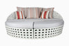 Virasat Outdoor Poolside Sunbed With Cushion Daybed (White)-VIRASAT FURNITURE & FURNISHING