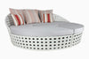 Virasat Outdoor Poolside Sunbed With Cushion Daybed (White)-VIRASAT FURNITURE & FURNISHING