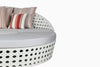 Virasat Outdoor Poolside Sunbed With Cushion Daybed (White)-VIRASAT FURNITURE & FURNISHING
