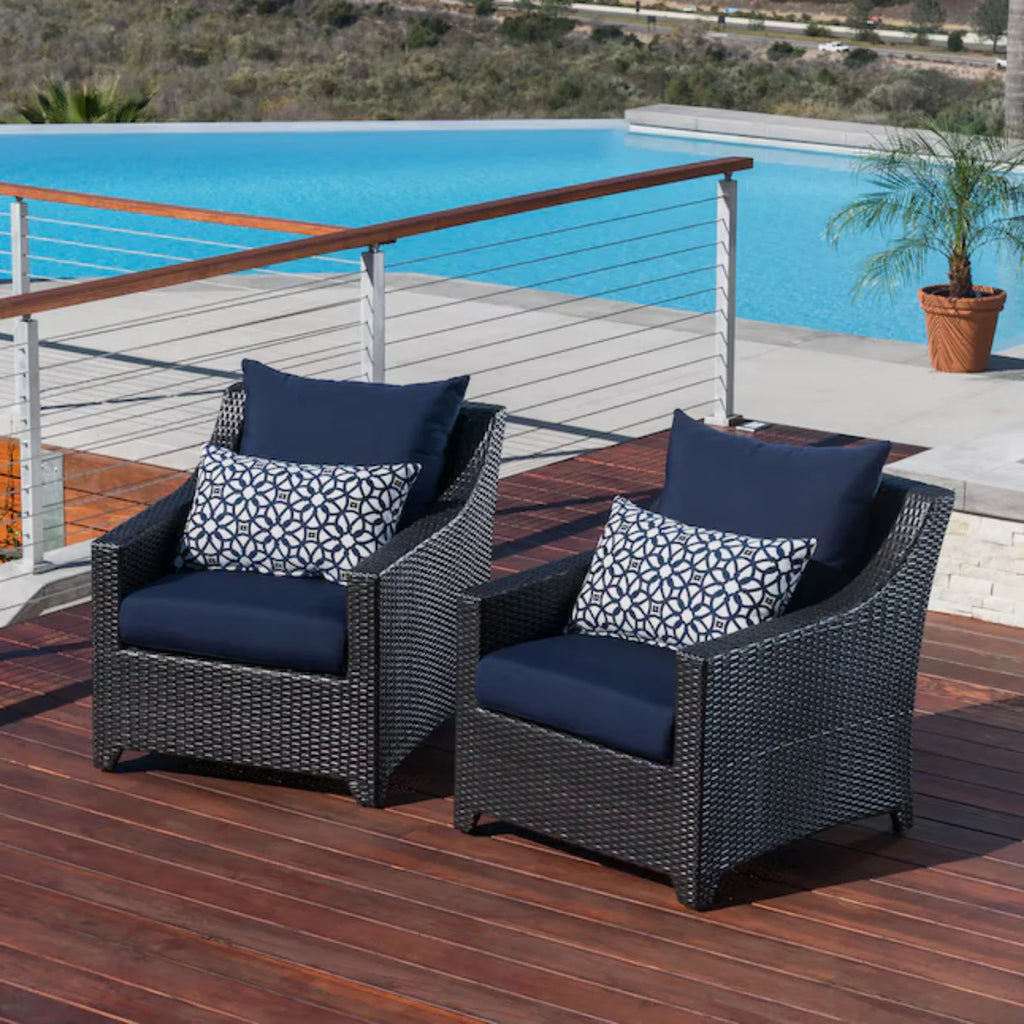 VIRASAT FURNITURE 3-Piece Outdoor Rattan Wicker Patio Set
