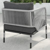 VIRASAT FURNITURE 3-Piece Outdoor Rope Patio Furniture Set with Cushions & Center Table – Beige
