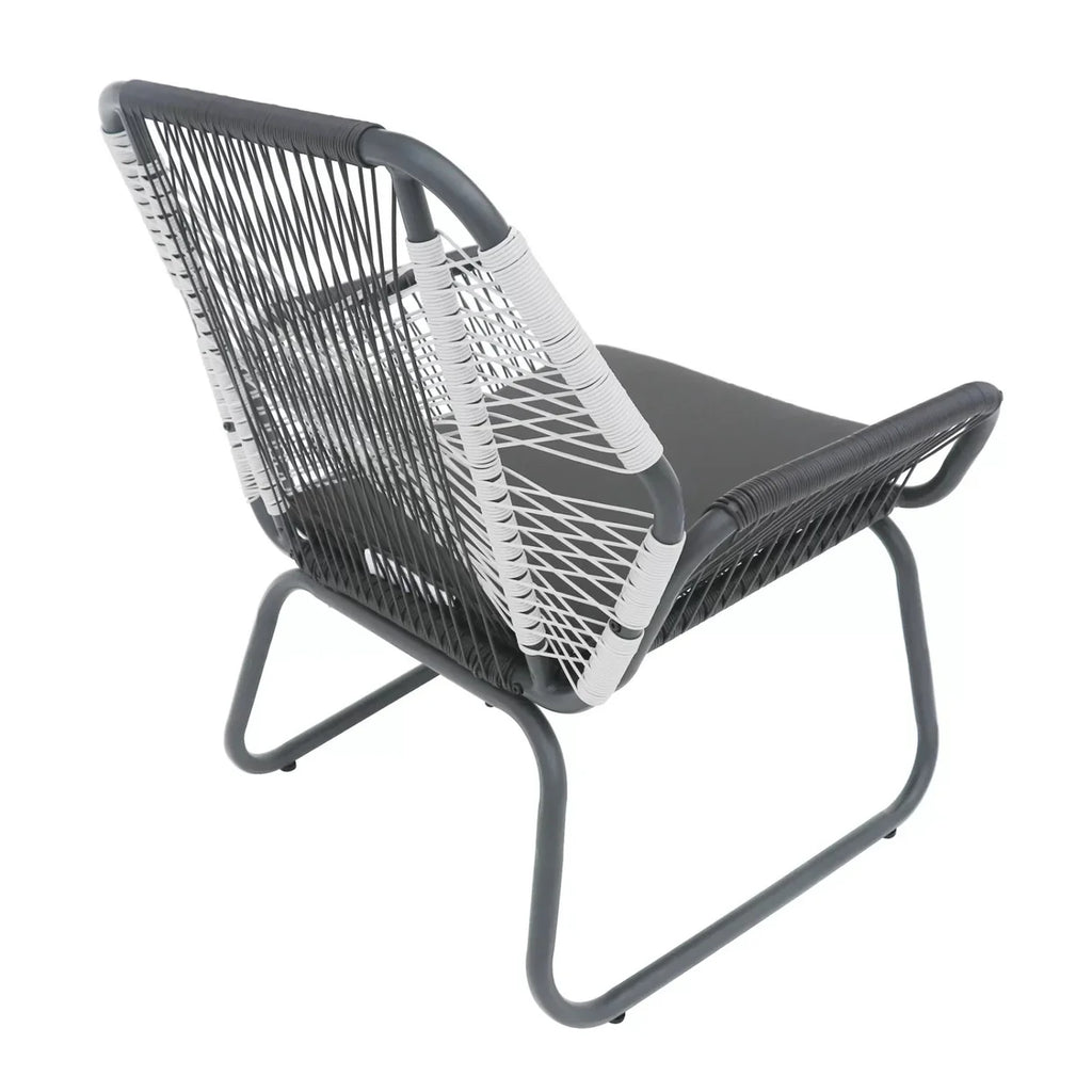 VIRASAT FURNITURE Outdoor Rope Double Tone 3-Piece Patio Set