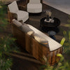 Virasat Outdoor Garden Balcony Sofa Set 3 Seater, 2 Single Seater and 1 Center Table Set (Brown)-VIRASAT FURNITURE & FURNISHING