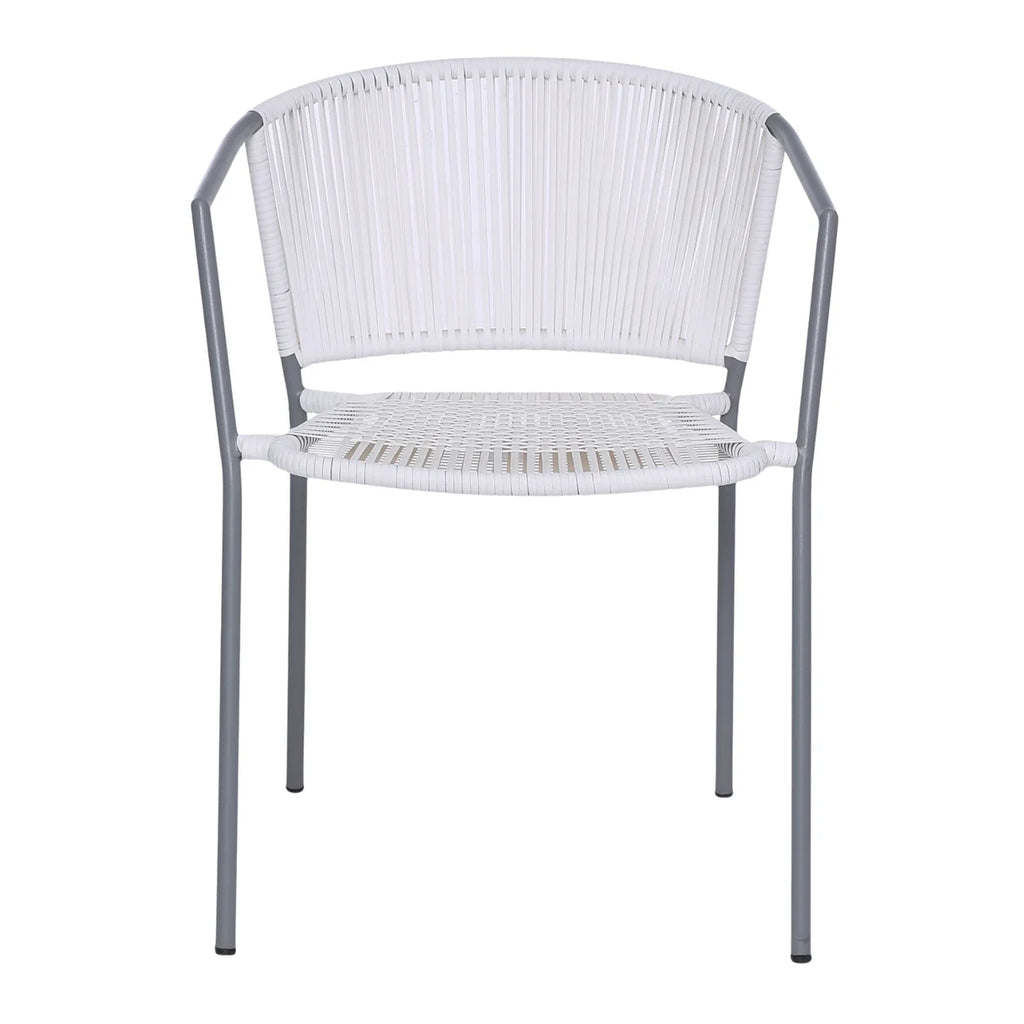 VIRASAT FURNITURE 3-Piece Outdoor White Wicker Patio Set