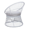 VIRASAT FURNITURE Outdoor Wicker Patio Set with Glass Top Table