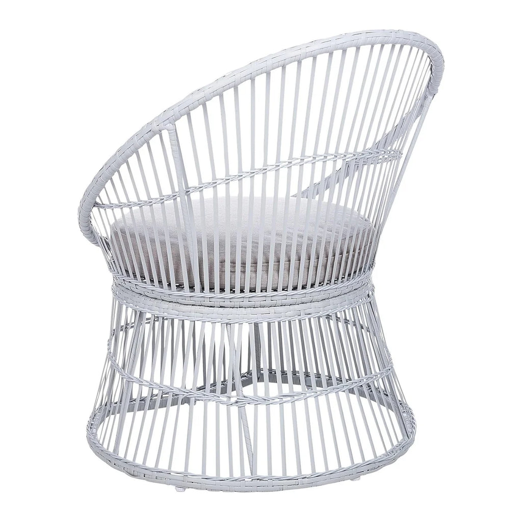 VIRASAT FURNITURE Outdoor Wicker Patio Set with Glass Top Table