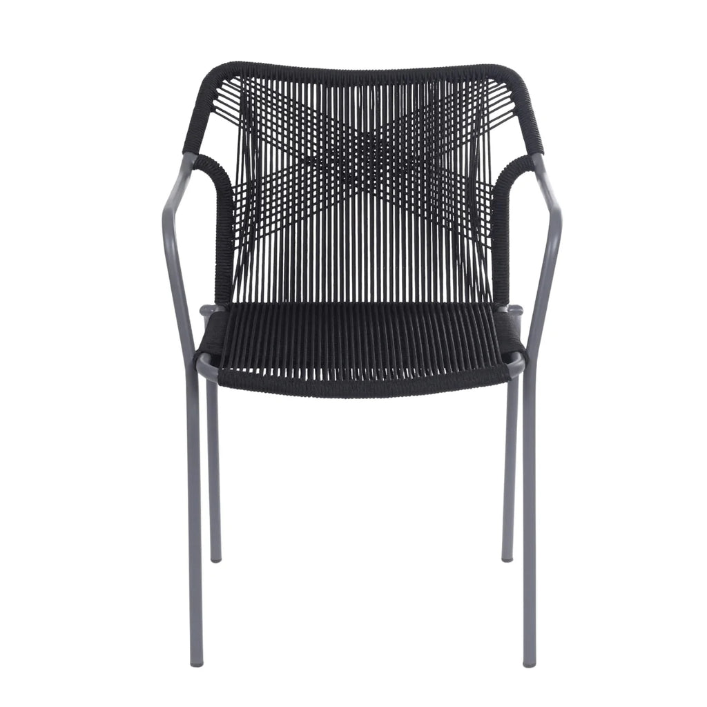VIRASAT FURNITURE 3-Piece Outdoor Grey Rope Patio Set with Cushions & Center Table