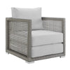 VIRASAT FURNITURE OUTDOOR WICKER WOVEN 6 PIECES SECTIONAL PATIO FURNITURE SET (GREY)