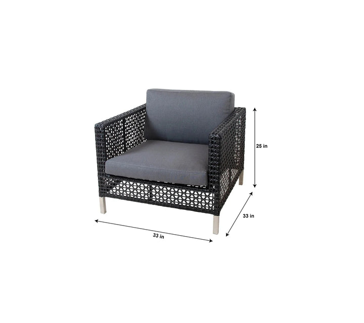 Virasat Stepan Outdoor Garden Balcony Sofa Set 2 Seater, 2 Single seater Set (Dark Grey)