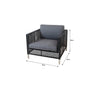 Virasat Outdoor Garden Balcony Sofa Set 2 Seater, 2 Single Seater Set (Dark Grey)-VIRASAT FURNITURE & FURNISHING