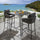 Virasat Outdoor Patio Bar Set 2 Chairs and 1 Table Set Braided & Rope (Black)-VIRASAT FURNITURE & FURNISHING