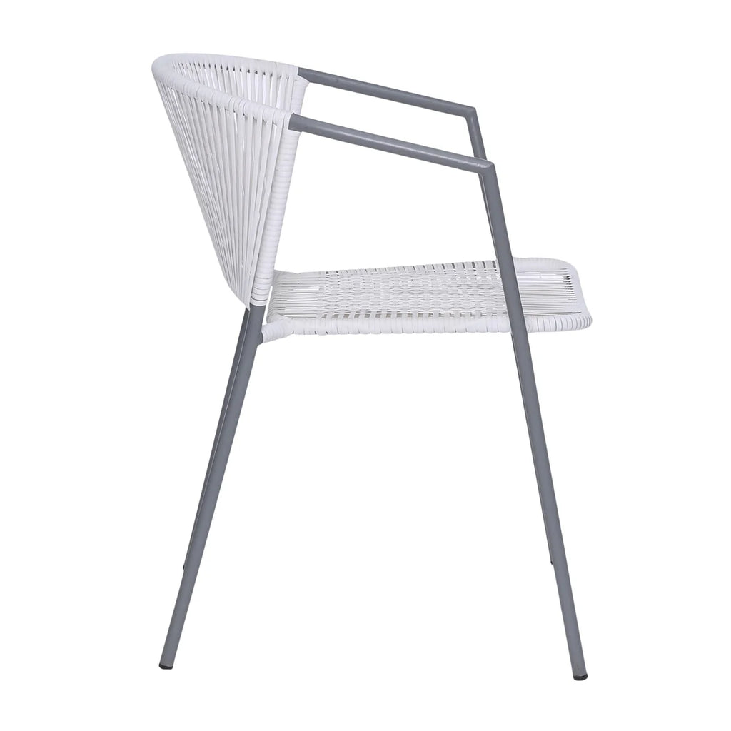 VIRASAT FURNITURE 3-Piece Outdoor White Wicker Patio Set