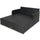 Virasat Outdoor Poolside Sunbed With Cushion Daybed (Black)-VIRASAT FURNITURE & FURNISHING