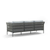 VIRASAT FURNITURE OUTDOOR ROPE SOFA SET 7-SEATER WITH GLASS TOP CENTER TABLE (GREY/BEIGE)