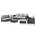 VIRASAT FURNITURE L-SHAPE OUTDOOR RATTAN WICKER SOFA SET 7-SEATER