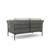 VIRASAT FURNITURE OUTDOOR ROPE SOFA SET 7-SEATER WITH GLASS TOP CENTER TABLE (GREY/BEIGE)