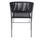 VIRASAT FURNITURE 3-Piece Black Rope Outdoor Patio Set with Cushions & Center Table