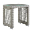 VIRASAT FURNITURE OUTDOOR WICKER WOVEN 6 PIECES SECTIONAL PATIO FURNITURE SET (GREY)