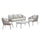 Virasat Outdoor Sofa Set 3 Seater , 2 Single seater and 1 Center Table (Grey) Braided & Rope-VIRASAT FURNITURE & FURNISHING