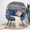 Virasat Double Seater Swing Basket For Balcony & Garden (Grey)-VIRASAT FURNITURE & FURNISHING