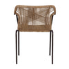 VIRASAT FURNITURE 3-Piece Outdoor Beige Rope Patio Set