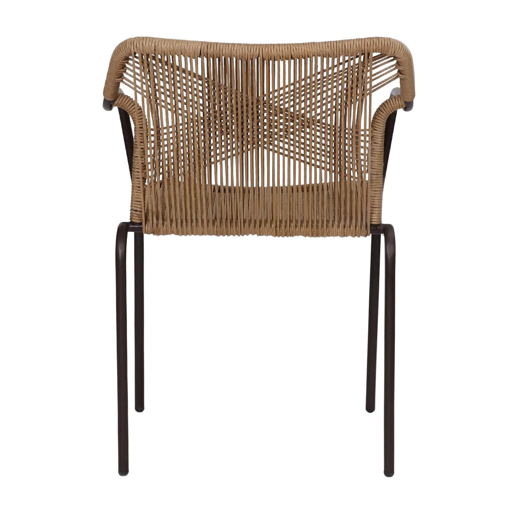 VIRASAT FURNITURE 3-Piece Outdoor Beige Rope Patio Set
