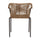 VIRASAT FURNITURE 3-Piece Outdoor Beige Rope Patio Set