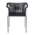 VIRASAT FURNITURE 3-Piece Outdoor Grey Rope Patio Set with Cushions & Center Table