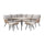 VIRASAT FURNITURE 6 SEATER L-SHAPE OUTDOOR ROPE SOFA SET
