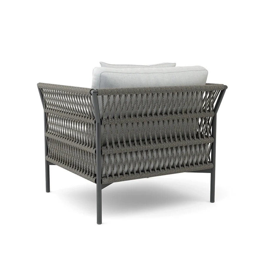 VIRASAT FURNITURE OUTDOOR ROPE SOFA SET 7-SEATER WITH GLASS TOP CENTER TABLE (GREY/BEIGE)