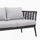 VIRASAT FURNITURE OUTDOOR GREY ROPE SOFA SET 7-SEATER WITH GLASS TOP CENTER TABLE