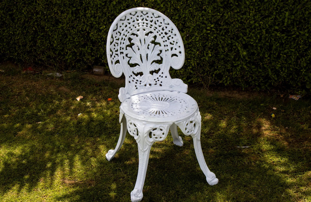 Virasat Cast Aluminium Garden Patio Seating 3 Chair and 1 Table Set-VIRASAT FURNITURE & FURNISHING