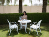 Virasat Cast Aluminium Garden Patio Seating 3 Chair and 1 Table Set-VIRASAT FURNITURE & FURNISHING