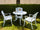 Virasat Cast Aluminium Garden Patio Seating 3 Chair and 1 Table Set-VIRASAT FURNITURE & FURNISHING