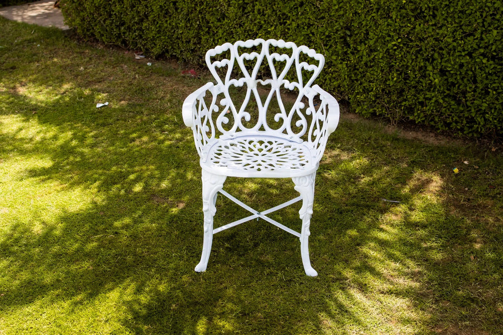 Virasat Cast Aluminium Garden Patio Seating 3 Chair and 1 Table Set-VIRASAT FURNITURE & FURNISHING