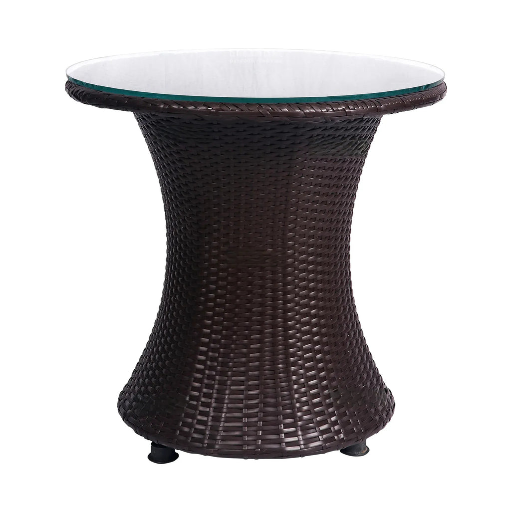 Virasat Outdoor Patio Seating Set 2 Chairs and 1 Table Set (Dark Brown)-VIRASAT FURNITURE & FURNISHING