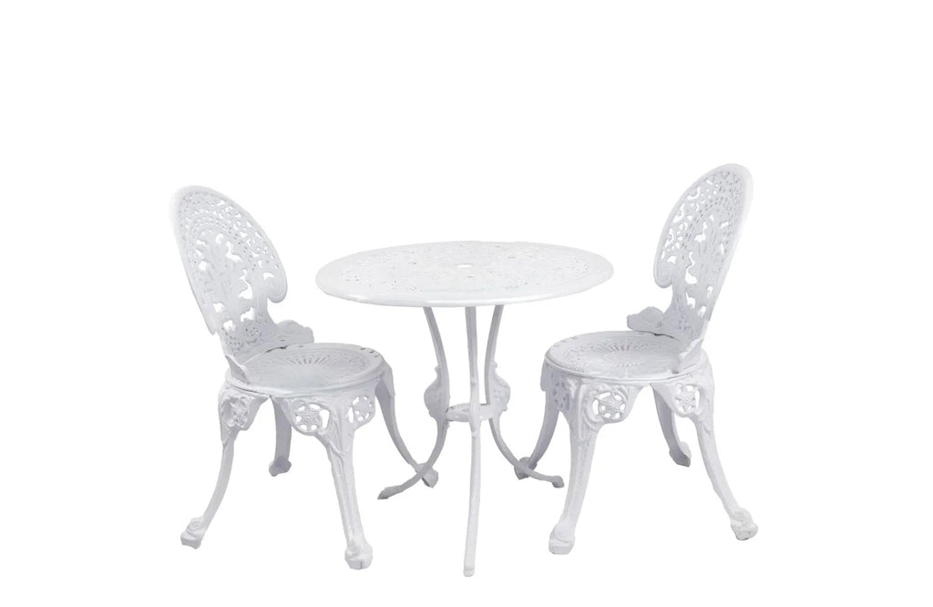 Virasat Cast Aluminium Garden Patio Seating 2 Chair and 1 Table Set-VIRASAT FURNITURE & FURNISHING