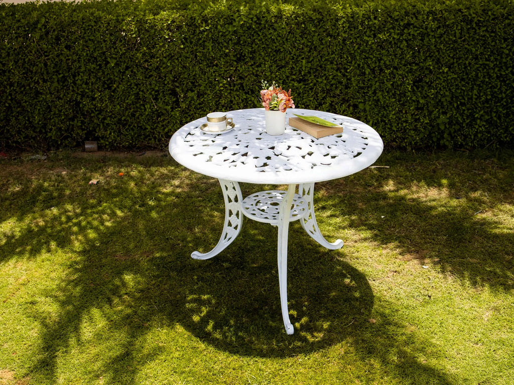 Virasat Cast Aluminium Garden Patio Seating 2 Chair and 1 Table Set-VIRASAT FURNITURE & FURNISHING