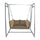 Virasat Double Seater Hanging Swing With Stand For Balcony, Garden Swing (Beige) Braided & Rope-VIRASAT FURNITURE & FURNISHING