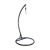 Virasat Single Seater Hanging Swing With Stand For Balcony , Garden Swing (Dark Brown)-VIRASAT FURNITURE & FURNISHING