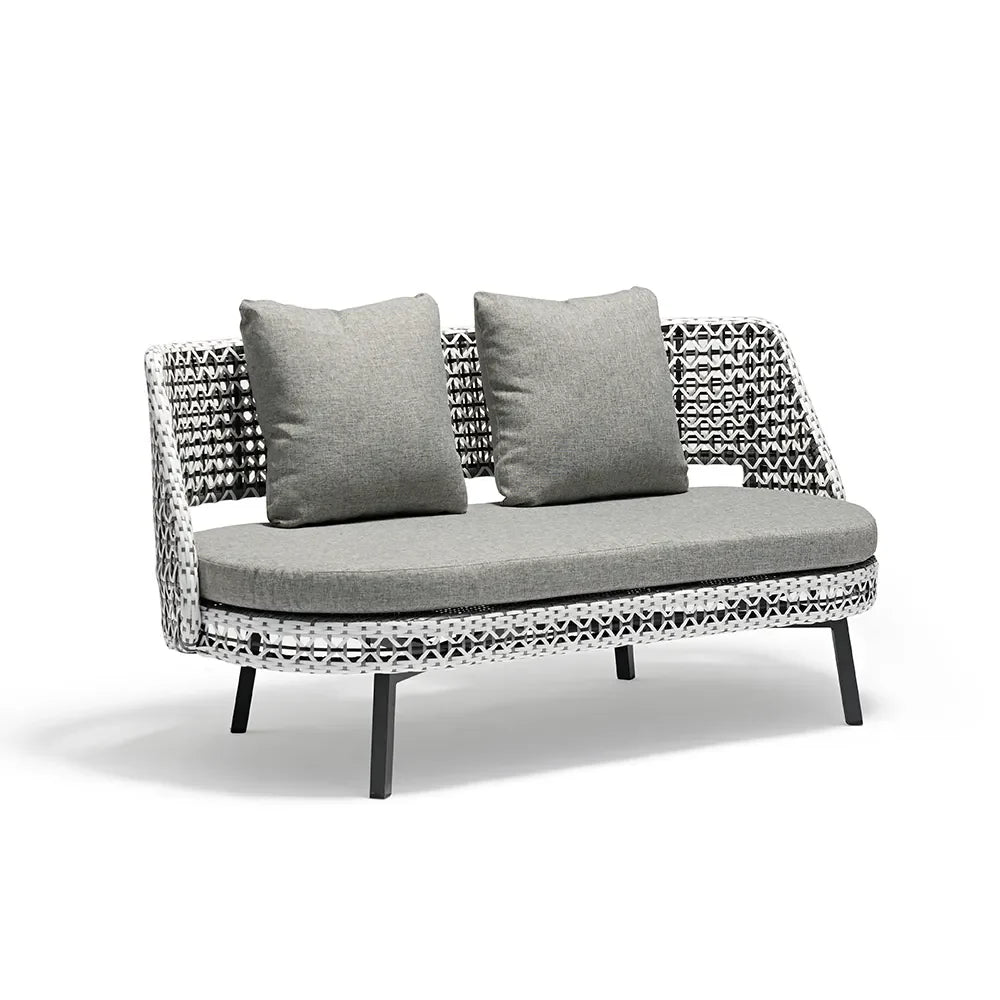 Virasat Outdoor Garden Balcony Sofa Set 2 Seater,2 Single seater and 2 Center Table Set (Grey)-VIRASAT FURNITURE & FURNISHING