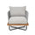 VIRASAT FURNITURE OUTDOOR 6-PIECE ROPE WOVEN CONVERSATION SOFA SET WITH WOODEN TOP TABLE (GREY)